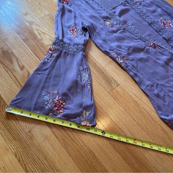 Sundance Anastasia Floral Embroidered Kimono in Dusty Purple Boho Size Small - Picture 12 of 16